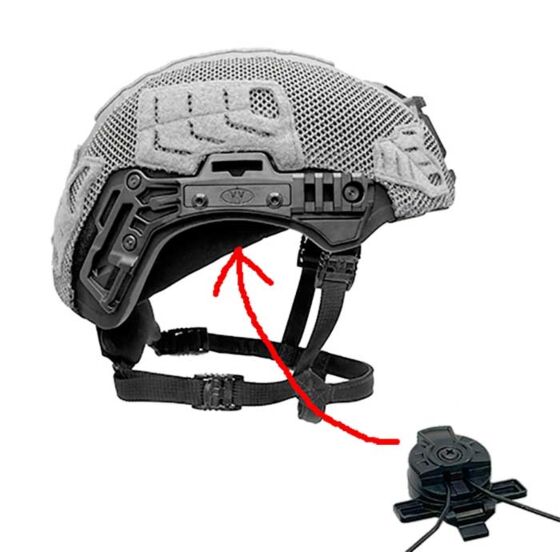 EARMOR M32H MARK3 MILPRO communication Headset for TEamWendy EXFIL® 3.0 helmet (green)