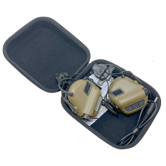 EARMOR cuffie radio ricevitore M32H MARK3 MILPRO per elmetti EXFIL® 3.0 TeamWendy (coyote brown)