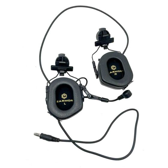 EARMOR M32H MARK3 MILPRO communication Headset for TEamWendy EXFIL® 3.0 helmet (black)