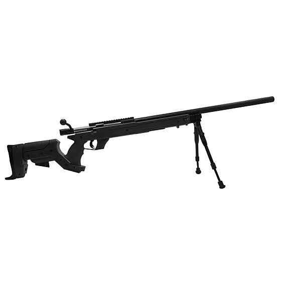 Well fucile a molla L96 karabiner con bipiede (nero)