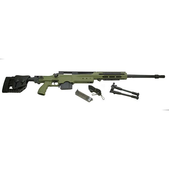 Well fucile a molla MSR 338 accuracy con bipiede (verde)