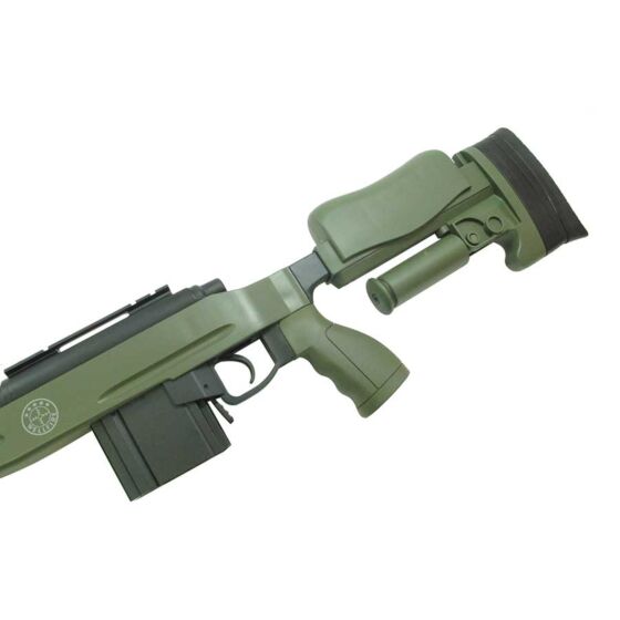 Well MSR338 STINGER air cocking sniper rifle with bipod (od)