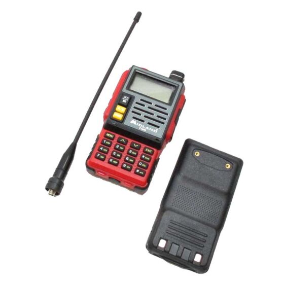 MIDLAND radio doppia banda UHF/VHF alte prestazioni (rossa)