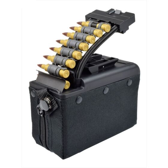Battleaxe 2000rd electric drum magazine for MK46 EVO light machine gun (black)