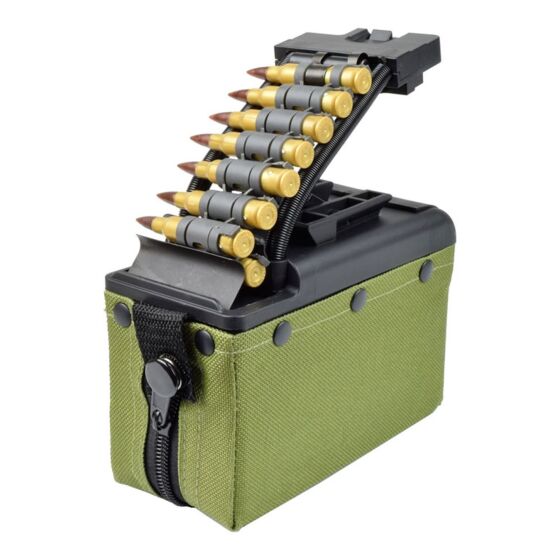 Battleaxe caricatore box elettrico da 2000 colpi per fucile MK46 EVO (verde)