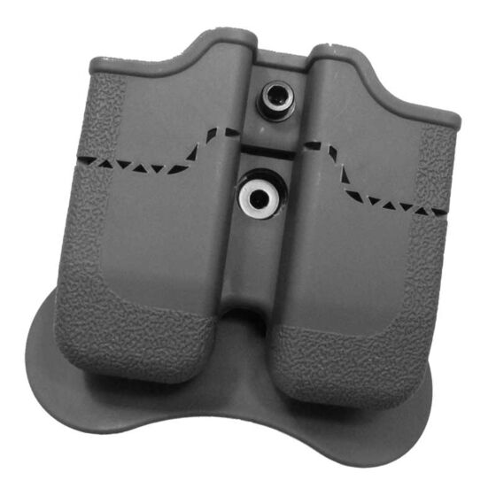 Amomax porta caricatore doppio per pistola tipo 1911 (nero)