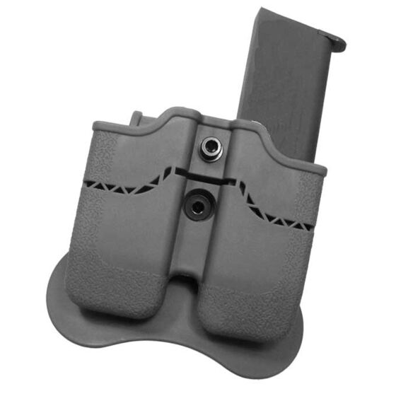 Amomax porta caricatore doppio per pistola tipo 1911 (nero)