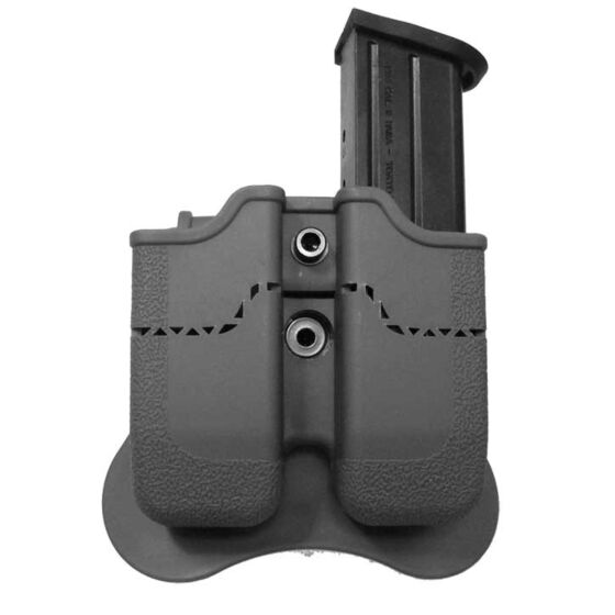 Amomax porta caricatore doppio per pistola tipo USP/PX4 (nero)