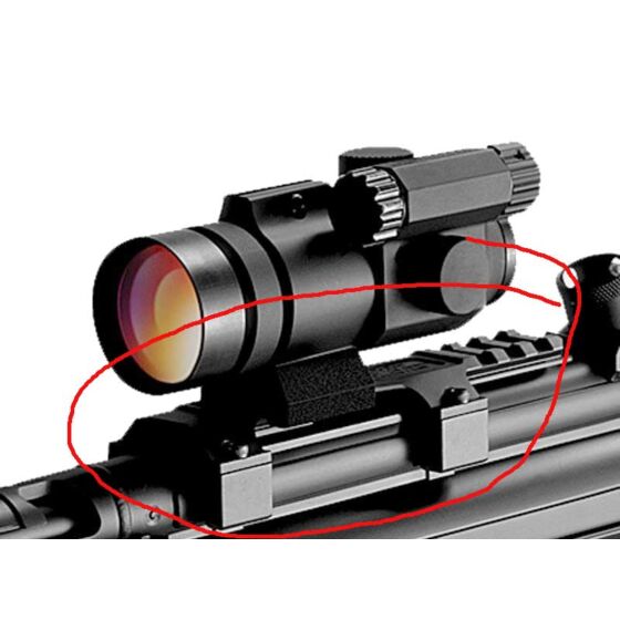 Marui low mount base for mp5/g3 electric gun