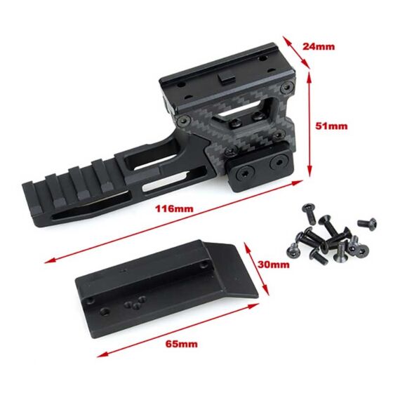 TMC 2.26 optic mount for T1/T2 micro dot (black)