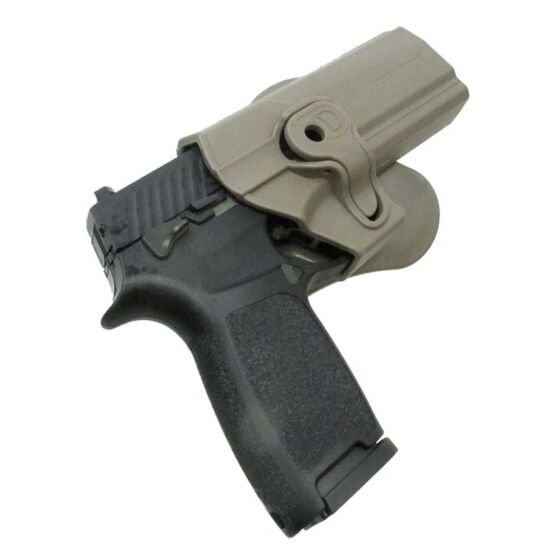 Amomax fondina rigida FULL SIZE per pistole SIG P320/M17/M18 (Dark earth)