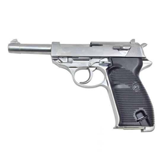 We p38 full metal gas pistol (steel inox)