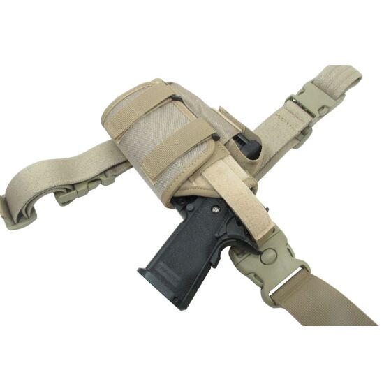 Vega holster fondina regolabile da coscia tan (sinistra)