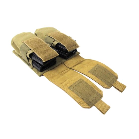 Pantac molle double m14 pouch tan