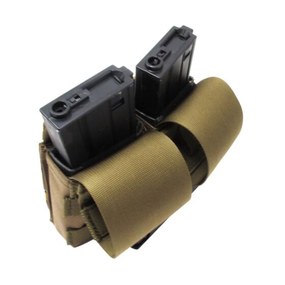 Pantac tasca doppia m16 con inserti coyote brown