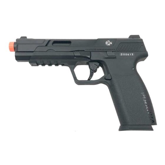 G&G PIRANHA MK I model blowback gas pistol (black)