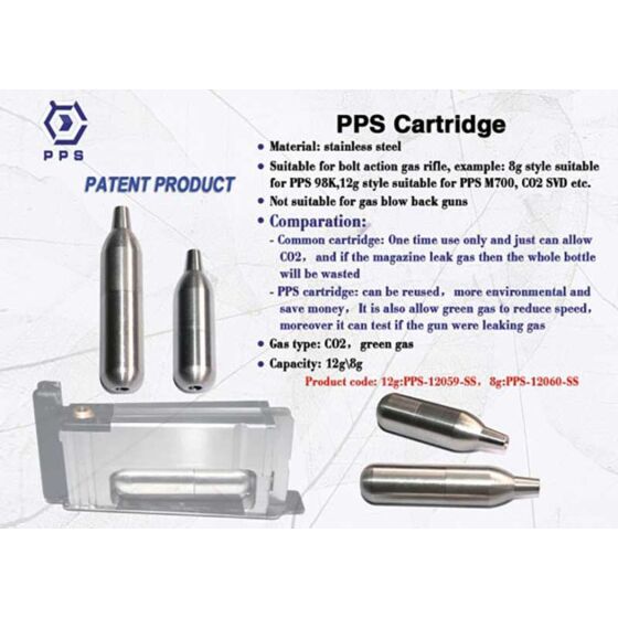 PPS cartuccia 8g ricaricabile (per caricatore k98)