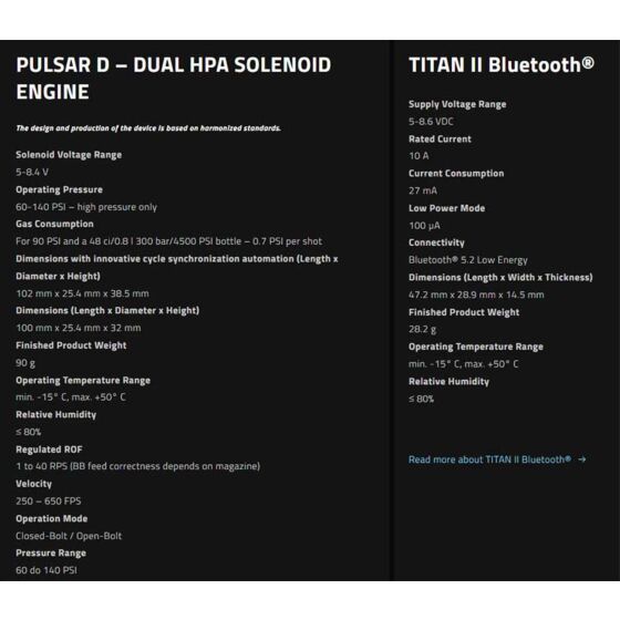 GATE PULSAR D HPA engine con doppio solenoide e TITAN II BLUETOOTH per GEARBOX ver.2 (cavi anteriori)