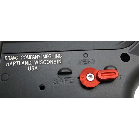 Retroarms selettore in metallo BAD style tipo B corto per fucile elettrico m4 (rosso)