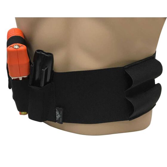 Radar cintura con fondina per pistola compact (nera) (rdr-5142)