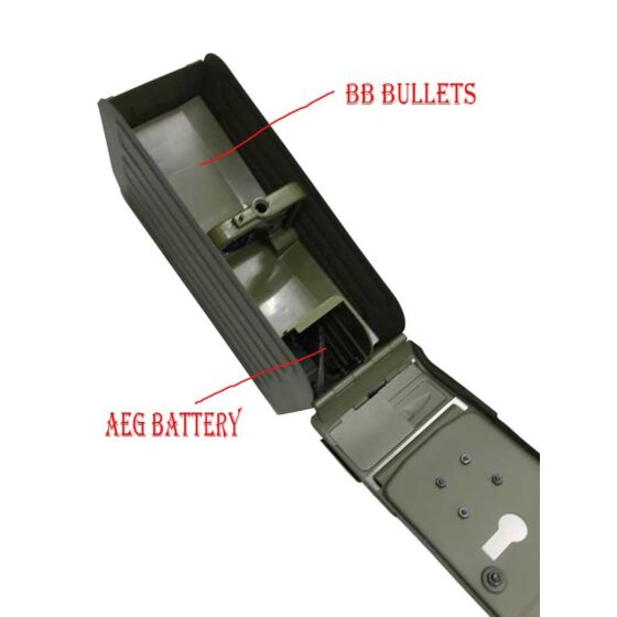 Raptor magazine box for PKP electric light machine gun