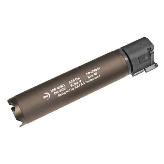 ASG ROTEX silencer with hider for 14mm- electric gun (FDE)