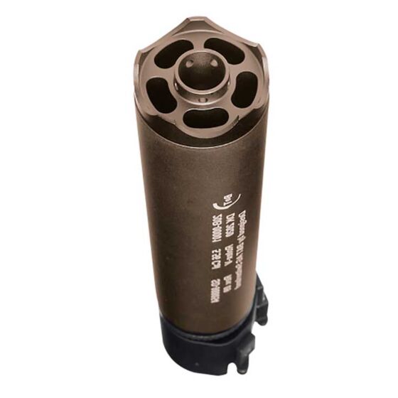 ASG ROTEX silencer with hider for 14mm- electric gun (FDE)