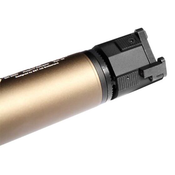 ASG ROTEX silencer with hider for 14mm- electric gun (FDE)