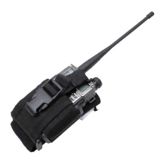 Royal tasca molle porta radio regolabile (nera)