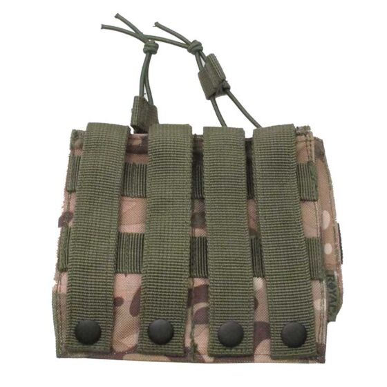 Royal dual mag pouch with elastic strap for m16 rifle (multicam)