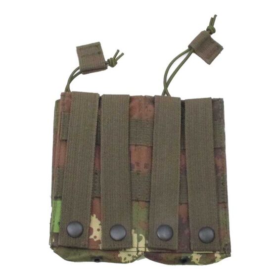 Royal dual mag pouch with elastic strap for m16 rifle (italian camo)