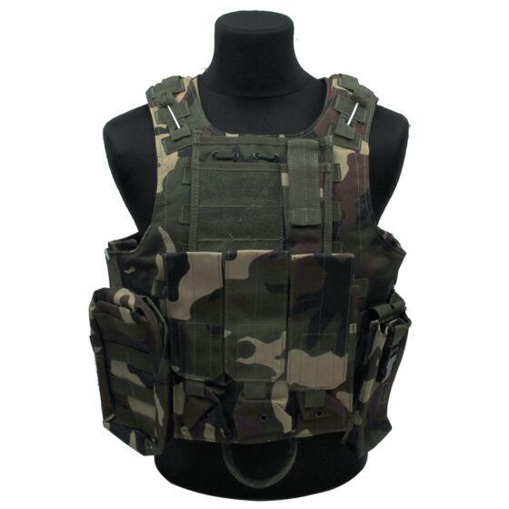Royal plus tactical body armor (woodland camo)
