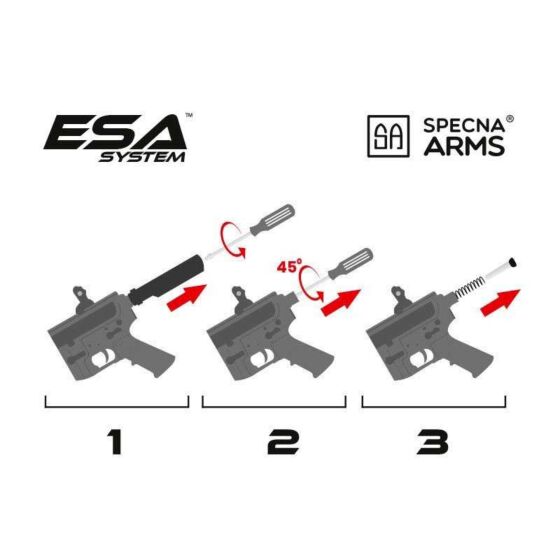 Specna Arms fucile elettrico CORE-HAL ETU M4 DANIEL DEFENSE MK18 MOD1 (chaos bronze)