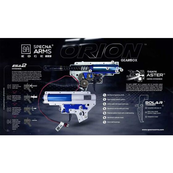 Specna Arms ROCK RIVER ARMS M4 EDGE 2.0 Noveske keymod electric gun (black)