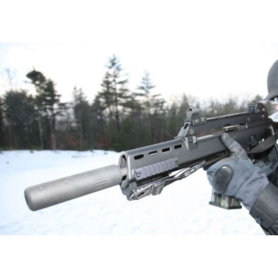 Big Dragon AAC style qd silencer with scar hider for electric rifles