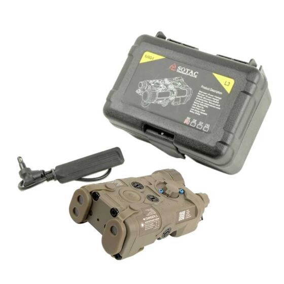 SOTAC modulo laser/torcia  NGAL per slitte 20mm (dark earth)