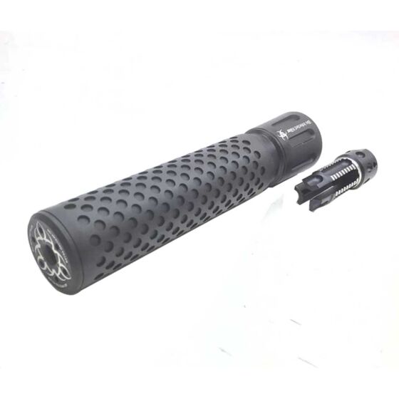 G&P silenziatore BIO-INFECTED con spegnifiamma per fucile elettrico 14mm-
