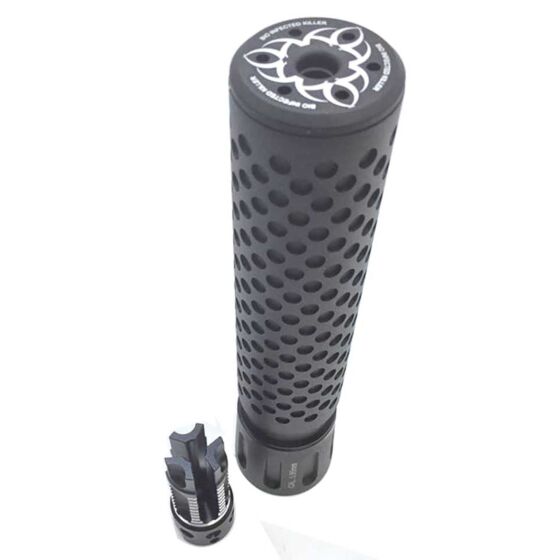 G&P silenziatore BIO-INFECTED con spegnifiamma per fucile elettrico 14mm-