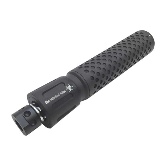 G&P silenziatore BIO-INFECTED con spegnifiamma per fucile elettrico 14mm+