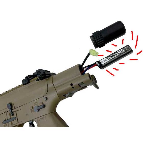 Specna Arms batteria lipo supermini stick 600 11.1v 20/40c (Connettore DEANS a T)