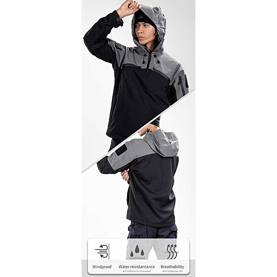 TAGTICAL giacchetto FUSION SS21/22 hoodie jacket (grigio) (tag-ss2122)