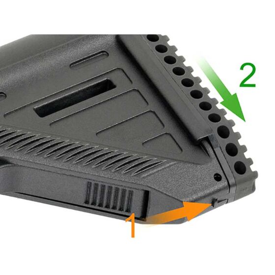 Four Rifle calcio 416A5 style per fucile elettrico m4 (nero)