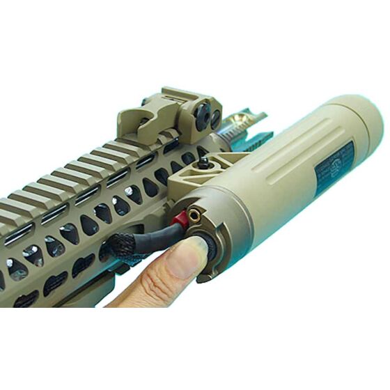 G&p VLI X9 led flashlight with 1600 7.4v battery (tan)