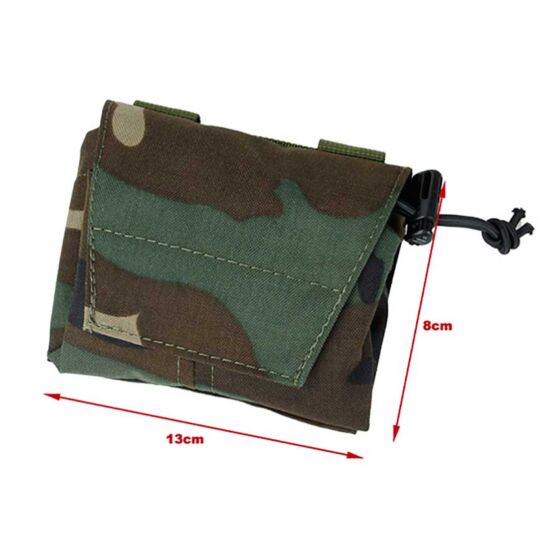 The BlackShips tasca drop pouch avvolgibile (woodland)