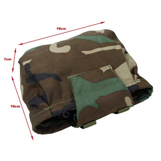 The BlackShips tasca drop pouch avvolgibile (woodland)
