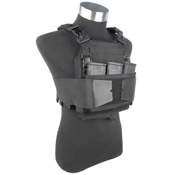 TheBlacksShip giubbino tattico MA-81 plate carrier (nero)