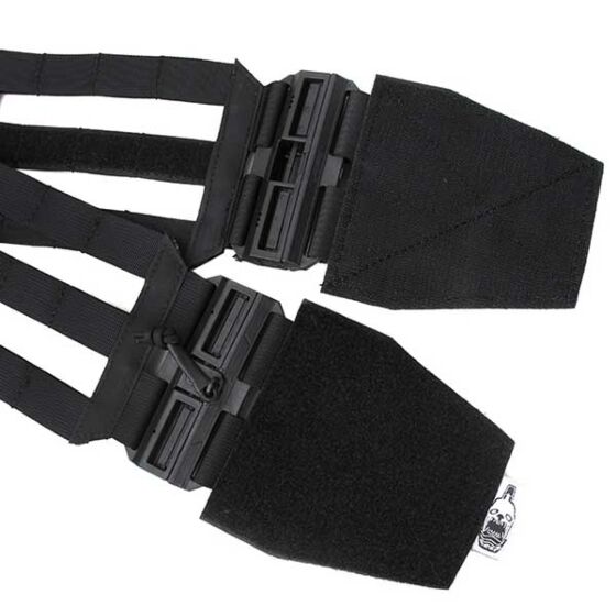 TheBlackShip 3 molle SKELETAL MAGNETIC cummerbund (black)