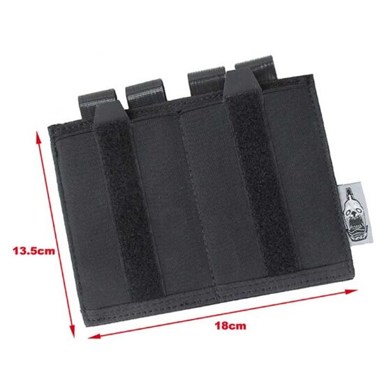 TheBlackShips porta caricatori doppio M4 per tattico AVS/JPC (nero)