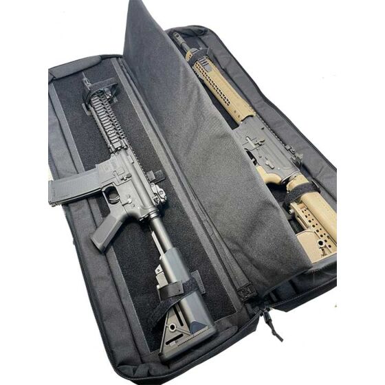 TheBlackShipsTWO Layer rifle bag 89cm (black)