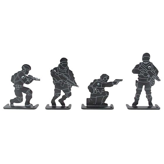 Wosport set bersagli in metallo (4 pezzi)